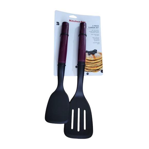 NEW KitchenAid Turner Set in Plum Purple (2-Piece Set) - Picture 1 of 3
